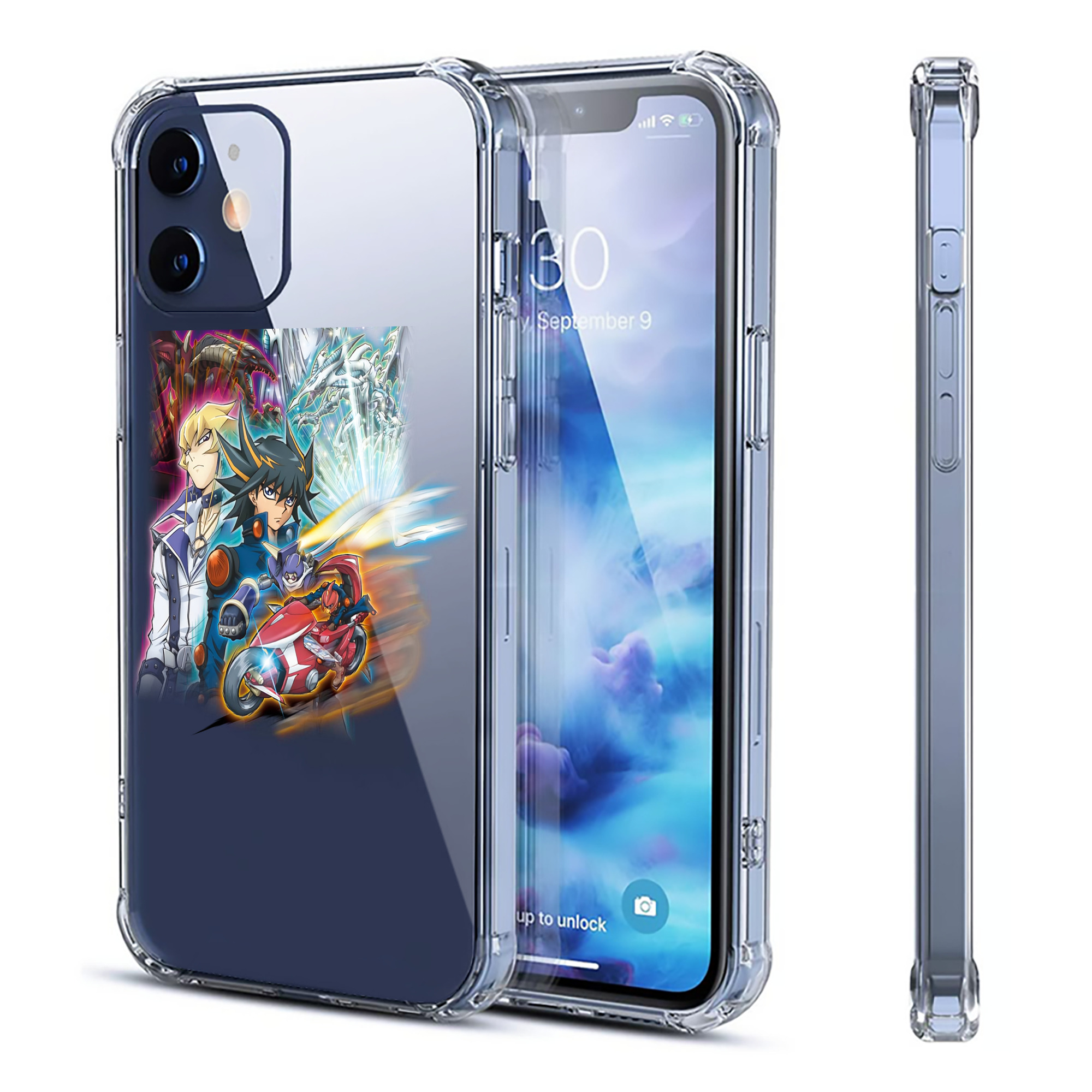 （画像用） 遊☆戯☆王 Yu-Gi-Oh! 【iPhone 12シリーズ対応】透明スマホケース（クリアソフトケース）